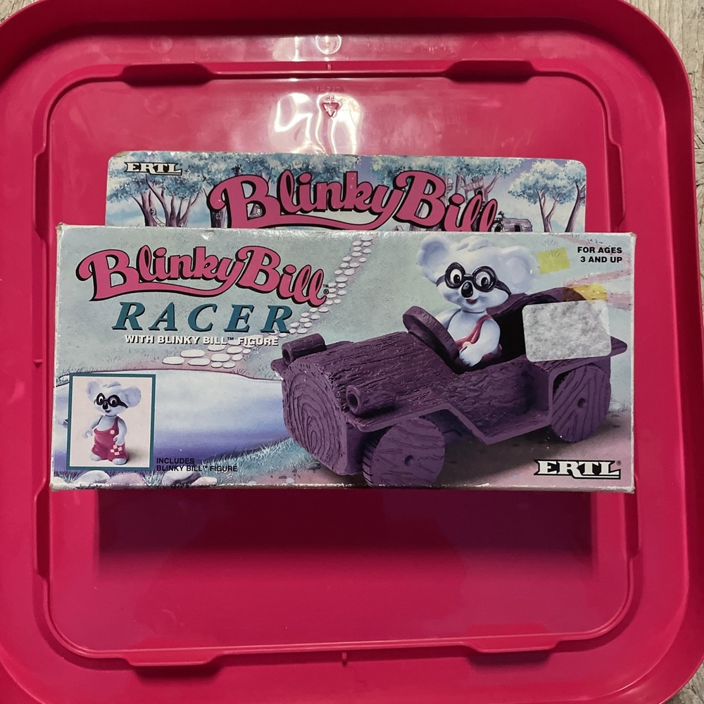 Vintage ERTL Blinky Bill Racer Kit Original Box New with Figure NIB Rare